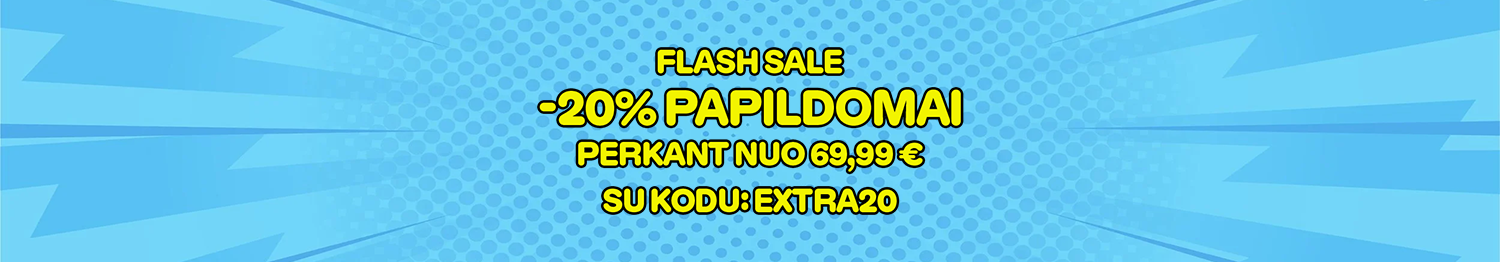 Flash Sale Crocs.lt &ndash; tik &scaron;iandien papildoma 20 % nuolaida VISKAM su kodu EXTRA20. Nepraleisk ir sutaupyk dabar!